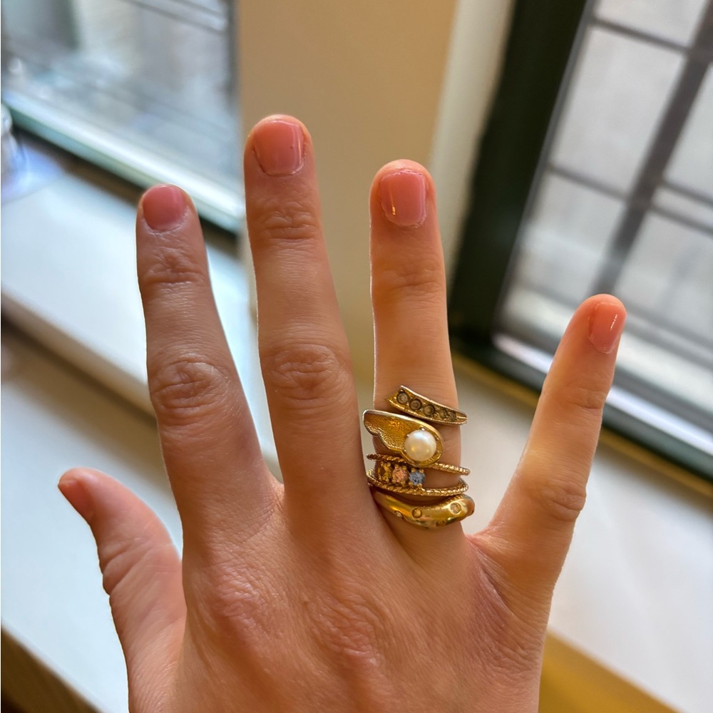 Stack of rings! Thrifted